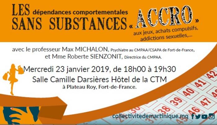 Conférence sur les dépendances comportementales à Fort de France