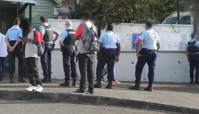 Contrôle anti-stupéfiants réalisé aux abords du lycée Centre Sud et au CFA à Ducos