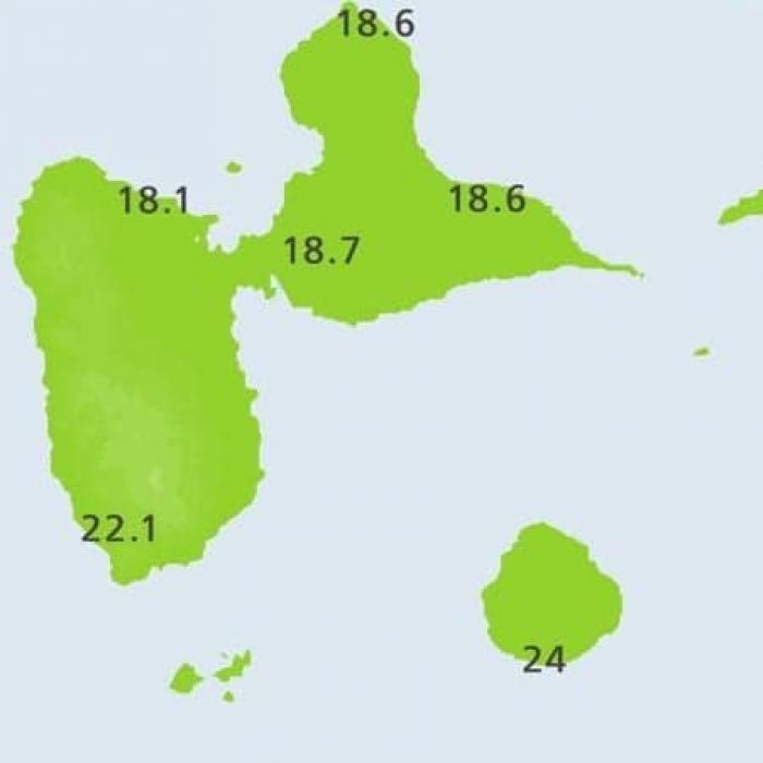 Coup de froid sur la Guadeloupe
