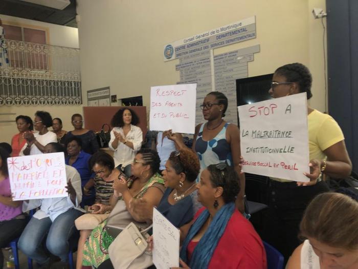 Des agents de la CTM de l'aide sociale en grève