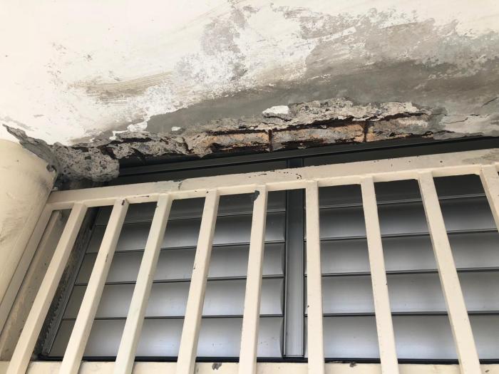 Des fissures à l'école Henri Guédon de Sainte-Marie