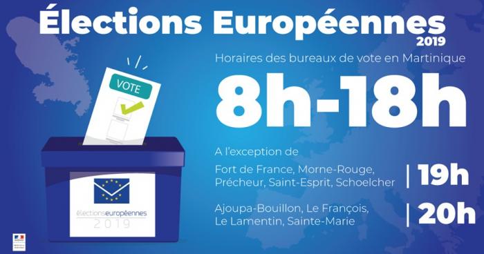 Elections européennes : horaires des bureaux de vote en Martinique