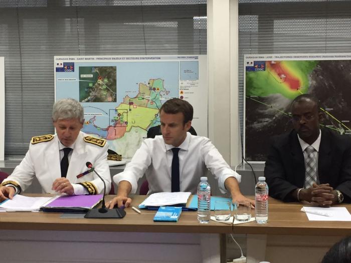 Emmanuel Macron a atterri en Guadeloupe