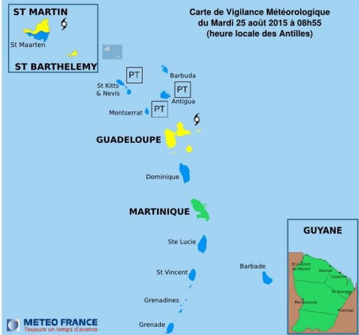 Erika : la vigilance jaune est activée pour le phénomène qui devrait s’intensifier