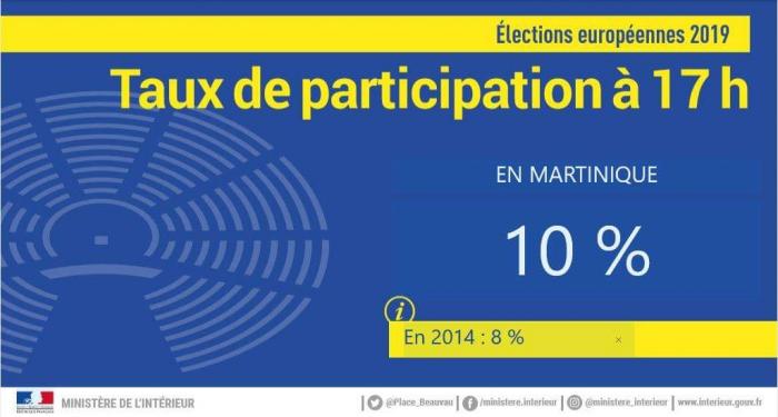 Européennes : le taux de participation à 17h est de 10%