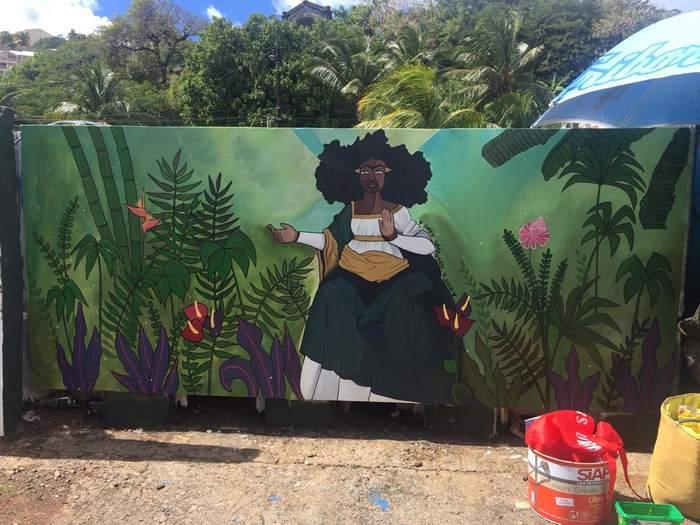 Fresque Bel Madame: mise en beauté du Canal Levassor à Fort de France