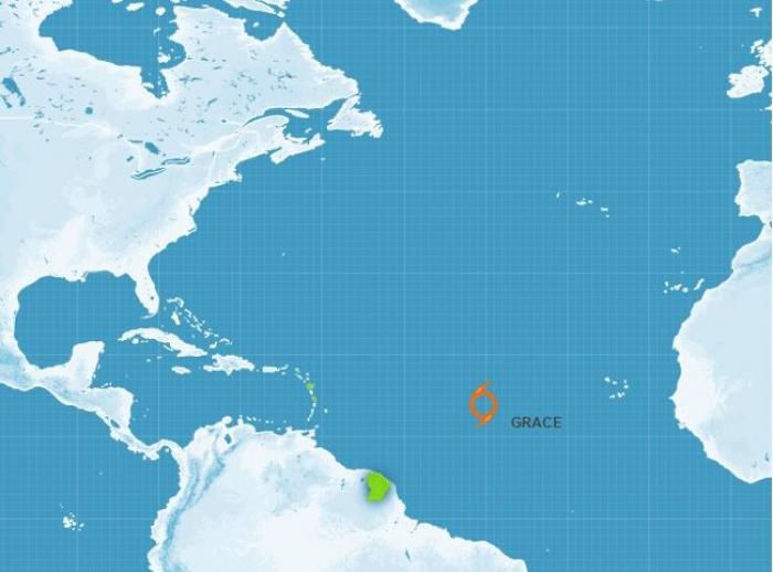 Grace s’engage vers l’ouest