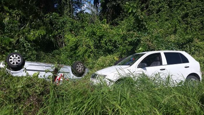 Impressionnant accident au Raizet