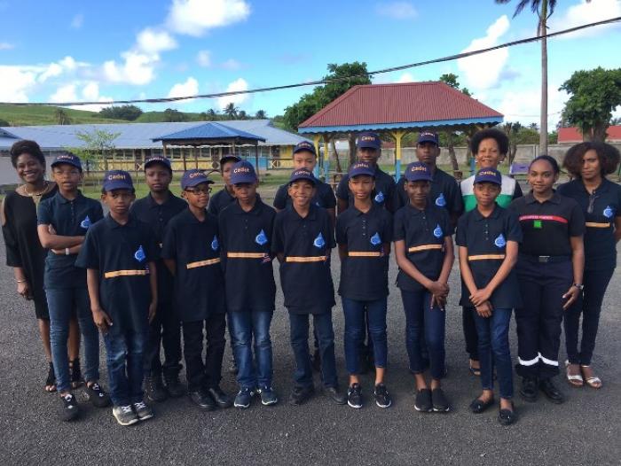 Inauguration d'une classe de cadets de la sécurité civile à Sainte-Marie