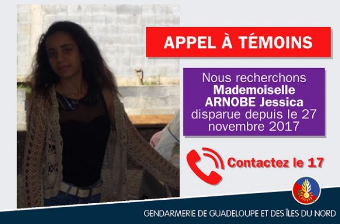 Jessica Arnobe 16 ans est introuvable