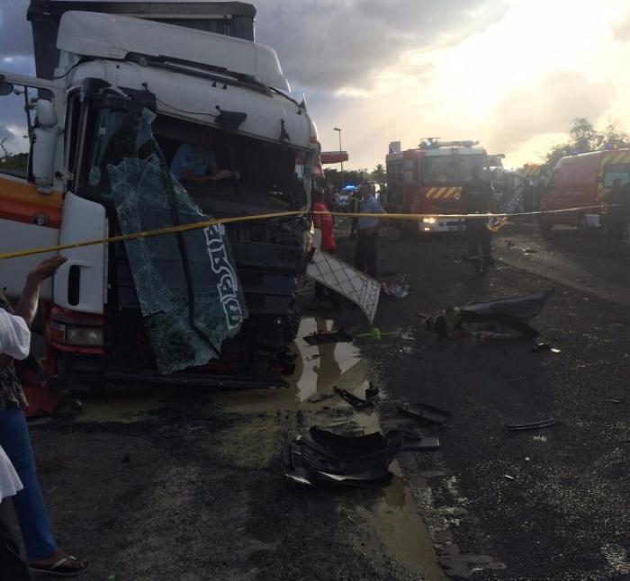 Jomimi un des blessés du choc frontal à Morne-à-l'eau
