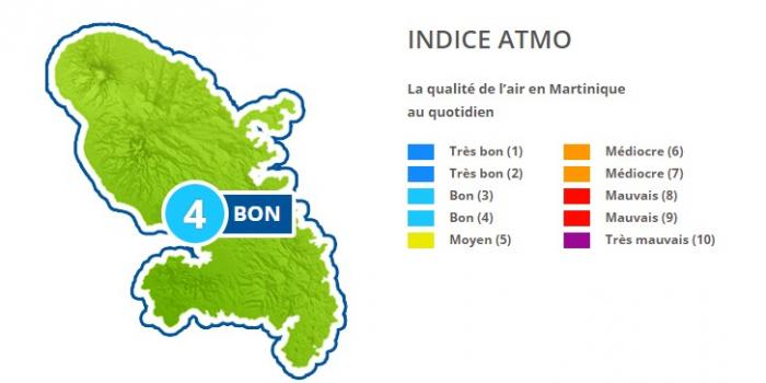 L'air de nouveau respirable en Martinique