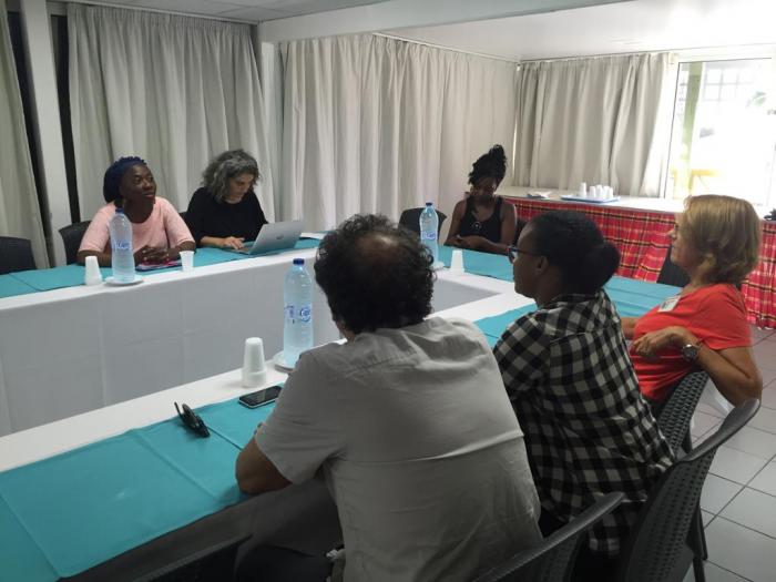 La députée de la France Insoumise Danièle Obono est en visite en Guadeloupe