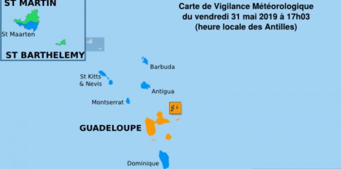 La Guadeloupe en vigilance orange