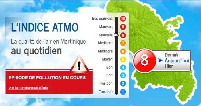 La Martinique connait un phénomène de pollution atmosphérique