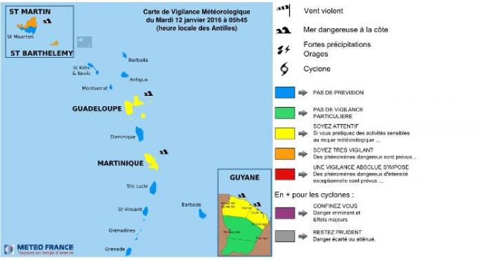 La Martinique est toujours en jaune !