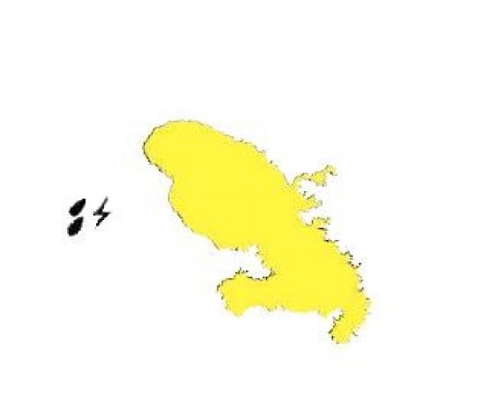 La Martinique placée en vigilance jaune pour fortes pluies et orages