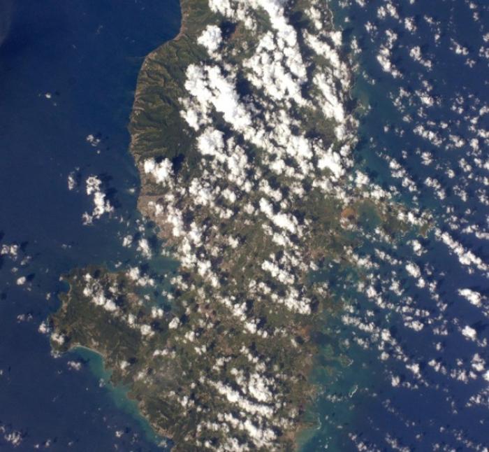 La Martinique vue de l'espace par Thomas Pesquet