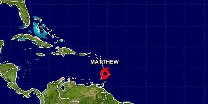 La tempête tropicale Matthew est née