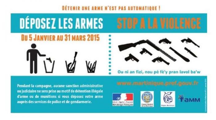 Lancement de la 2ème édition de l'opération "Déposez les armes !"