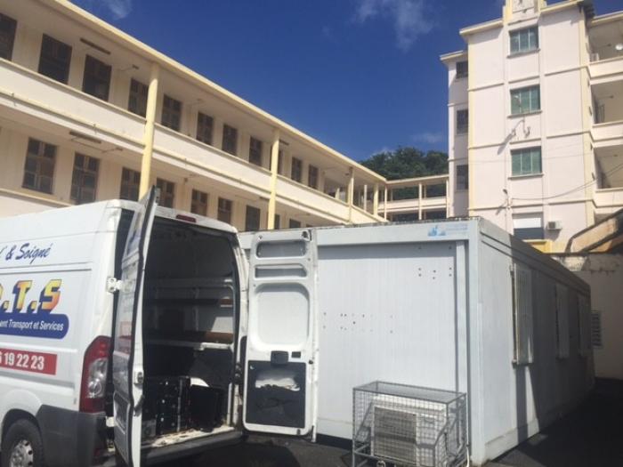 Le lycée Schoelcher en plein déménagement