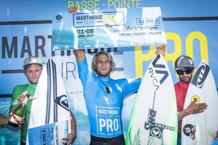 Le Néo-Zélandais Ricardo Christie vainqueur du Martinique Surf Pro 2017