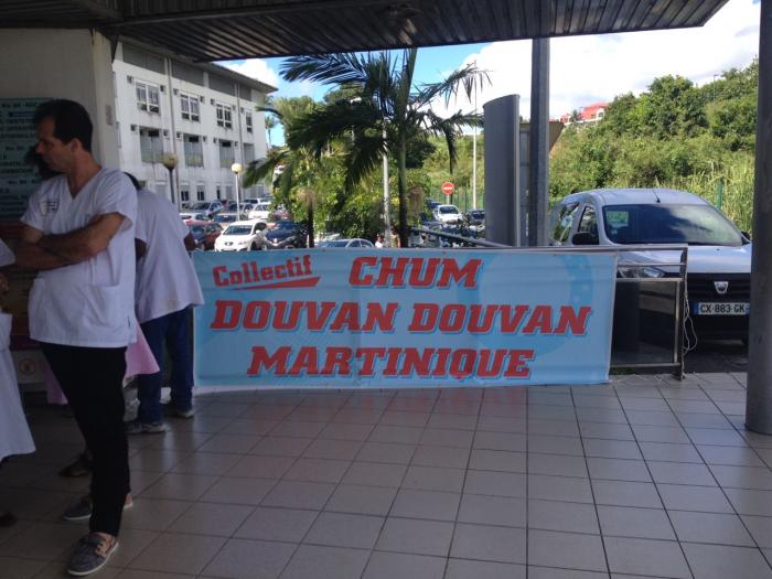 Le personnel du centre hospitalier de la Martinique mobilisé