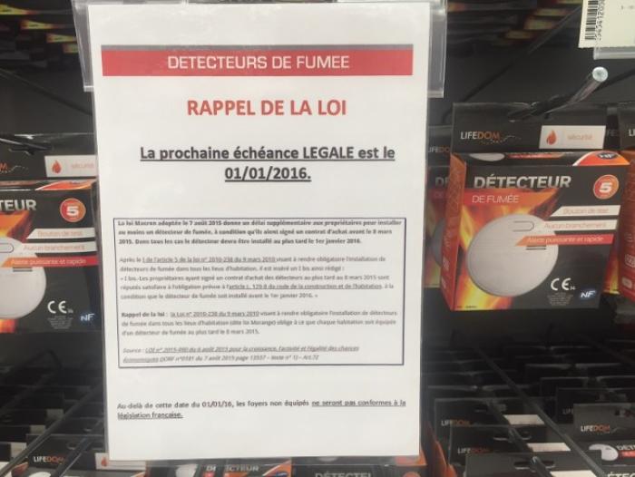 Les detecteurs de fumée sont désormais obligatoires !