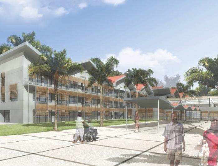 Les travaux du centre hospitalier de Capesterre-Belle-Eau sont bientôt terminés