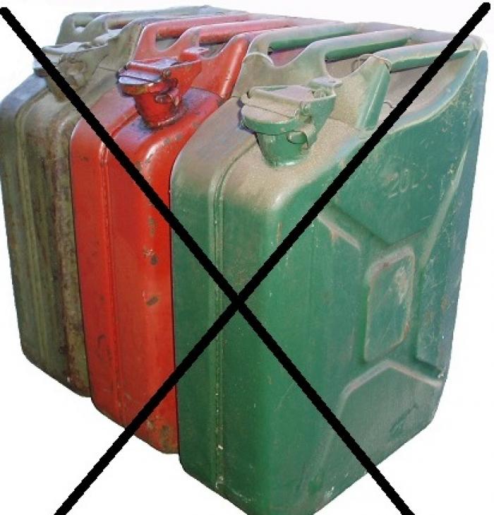 Les ventes de bidons et jerrycans d'essence interdites par le préfet