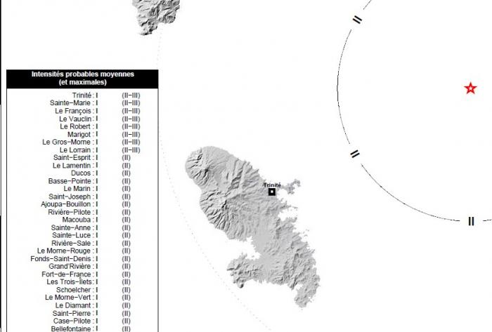 Léger séisme de magnitude 4 enregistré en Martinique