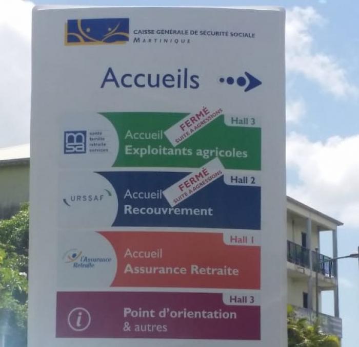 À la CGSS, deux services fermés au public après des agressions