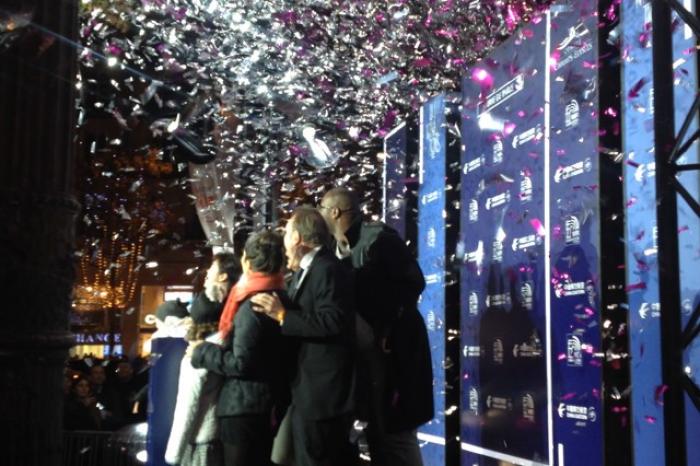 Noël : Teddy Riner lance les Illuminations des Champs-Elysées