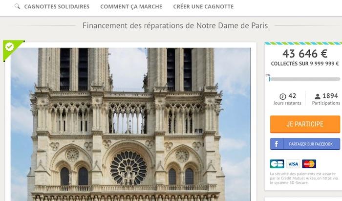 Notre-Dame : succès d'une cagnotte lancée par un guadeloupéen
