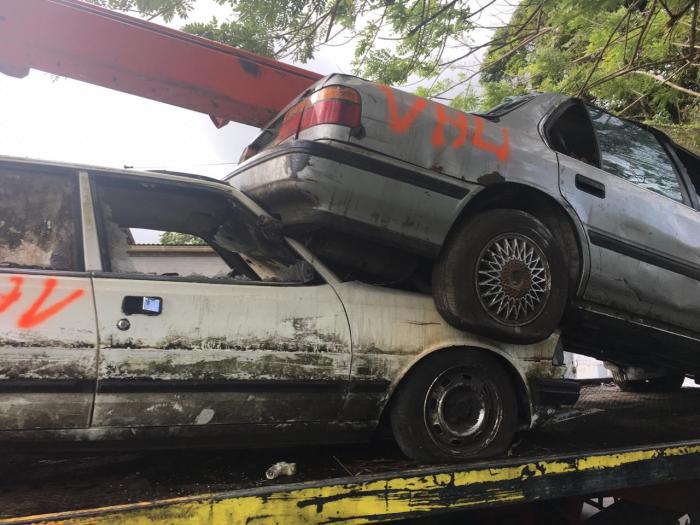 Opération coup de poing : 34 VHU évacués au Gros Morne