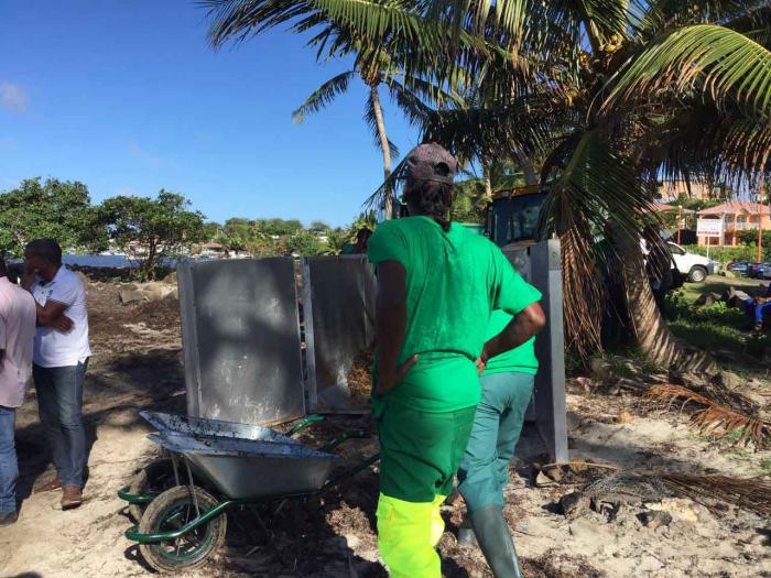 Ramasser les sargasses en guise de travaux d'intérêt général