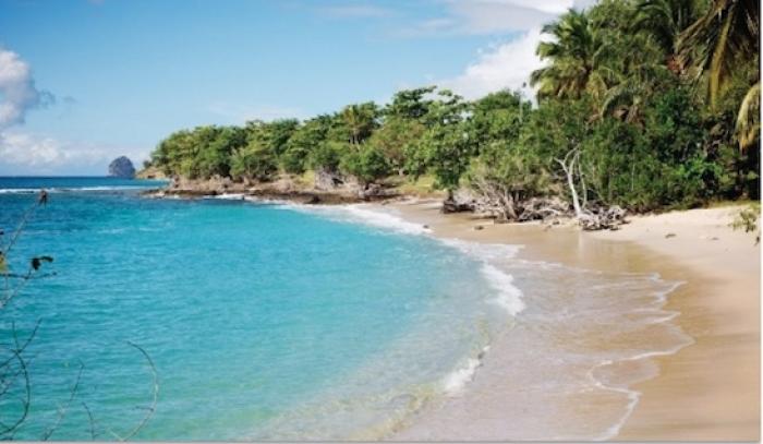 Rassemblement sur la plage de Fond Larion