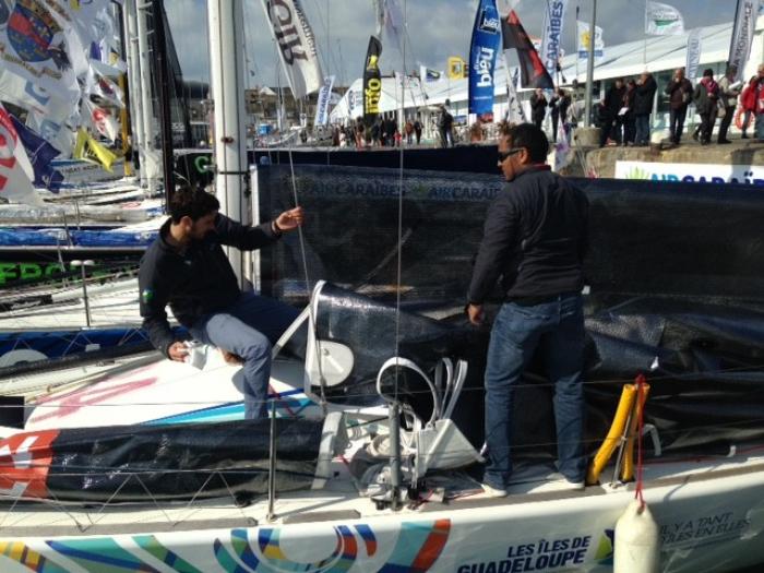 Six skippers guadeloupéens prêts pour le départ de la
Transat AG2R, Concarneau – Saint Barth