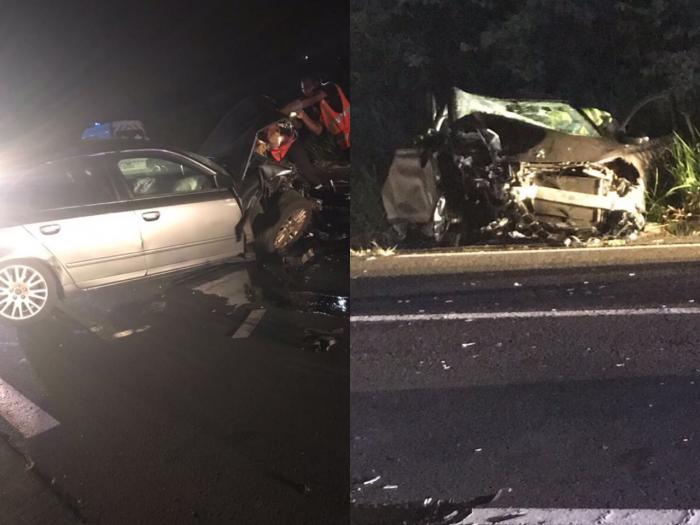 Spectaculaire accident de la route à Sainte-Luce