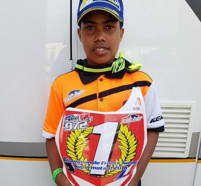 Supermotard : Axel Marie-Luce est champion de France junior