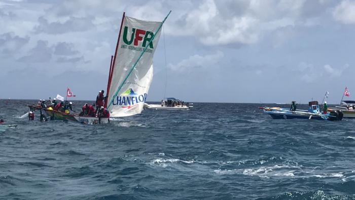 Tour des yoles 2017 : UFR Chanflor remporte la 3ème étape entre le Marin et le Vauclin