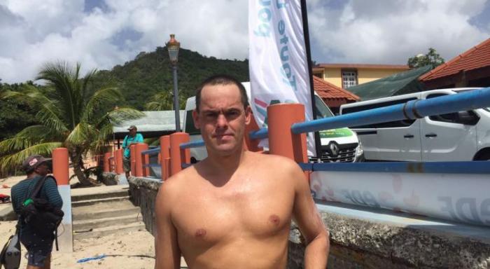 Tour Martinique à la nage : fin de la 5ème étape pour Gilles Rondy