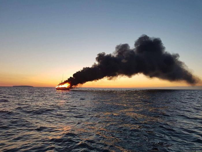 Un bateau de plaisance en feu : deux blessés dont un grave