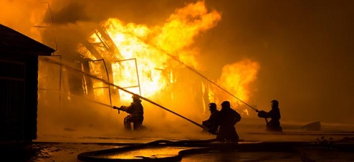 Un brulé dans un état grave après un incendie