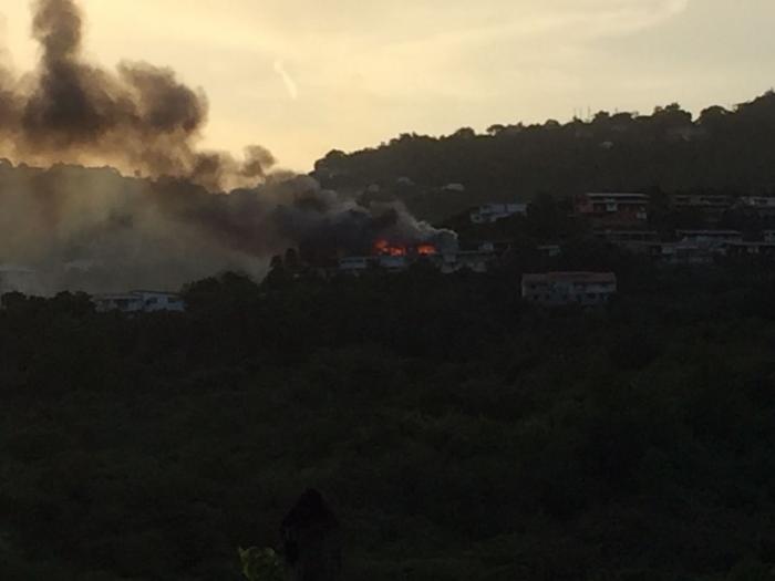 Un incendie s'est déclaré dans une maison à Rivière-Pilote