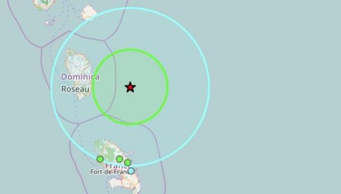Un tremblement de terre légèrement ressenti en Martinique