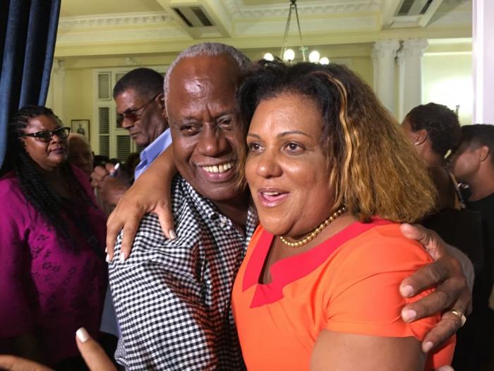 Une femme et un homme, portrait des sénateurs de Martinique