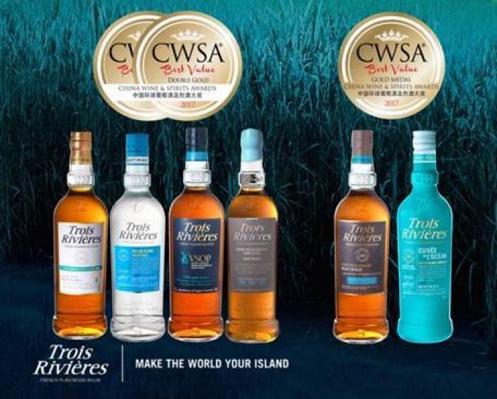 Une récolte en or pour les rhums Trois Rivières au CWSA 2017