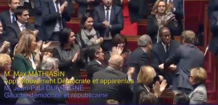 Une standing ovation pour Max Mathiasin à l'assemblée nationale (vidéo)