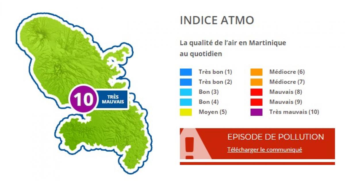 Pollution de l'air : l'indice ATMO de nouveau de 10 sur 10